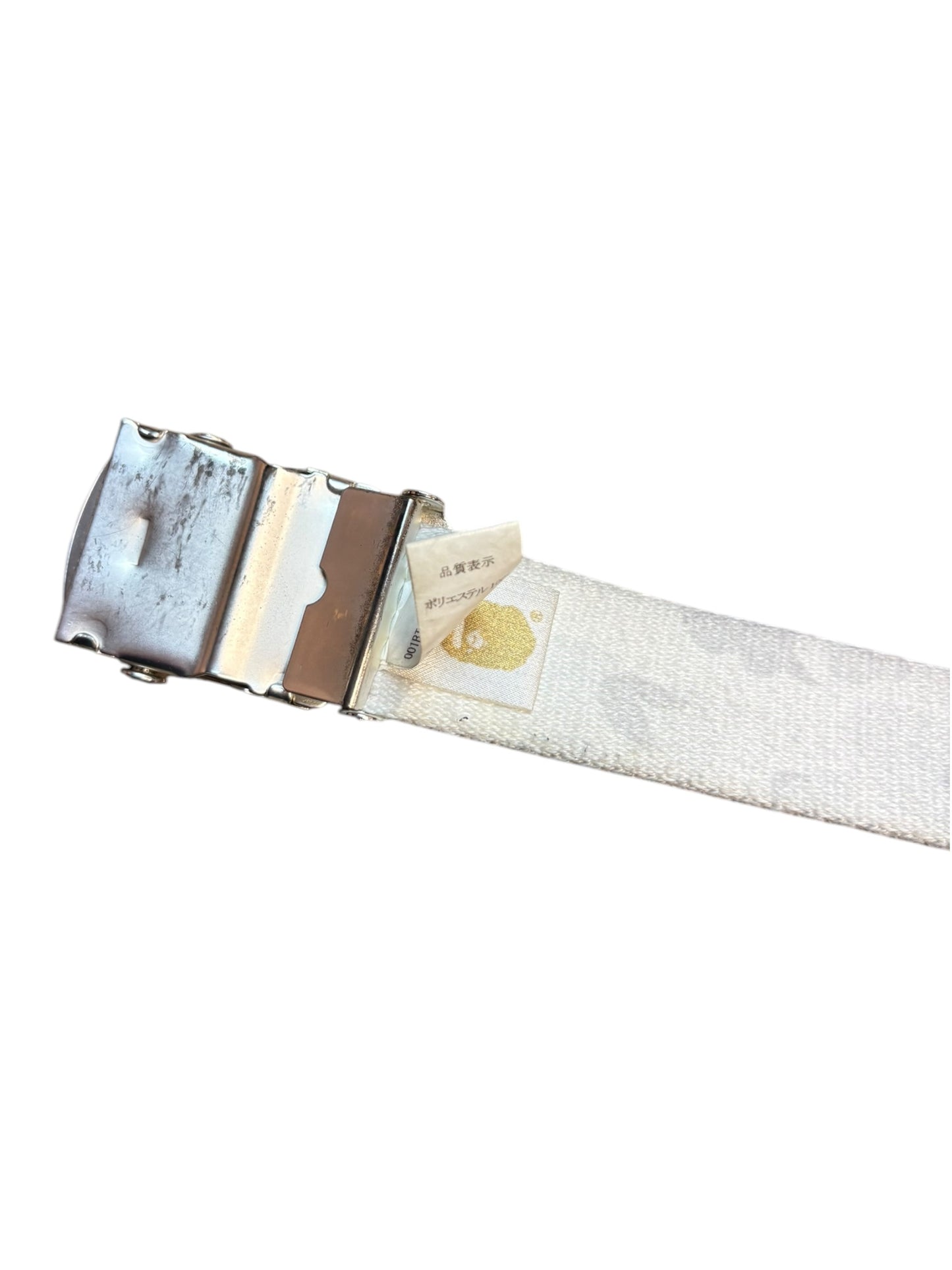 BAPE bathing ape white camo belt (one size)