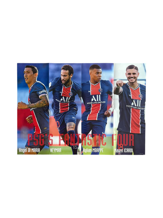 PSG fantastic four / David silva poster