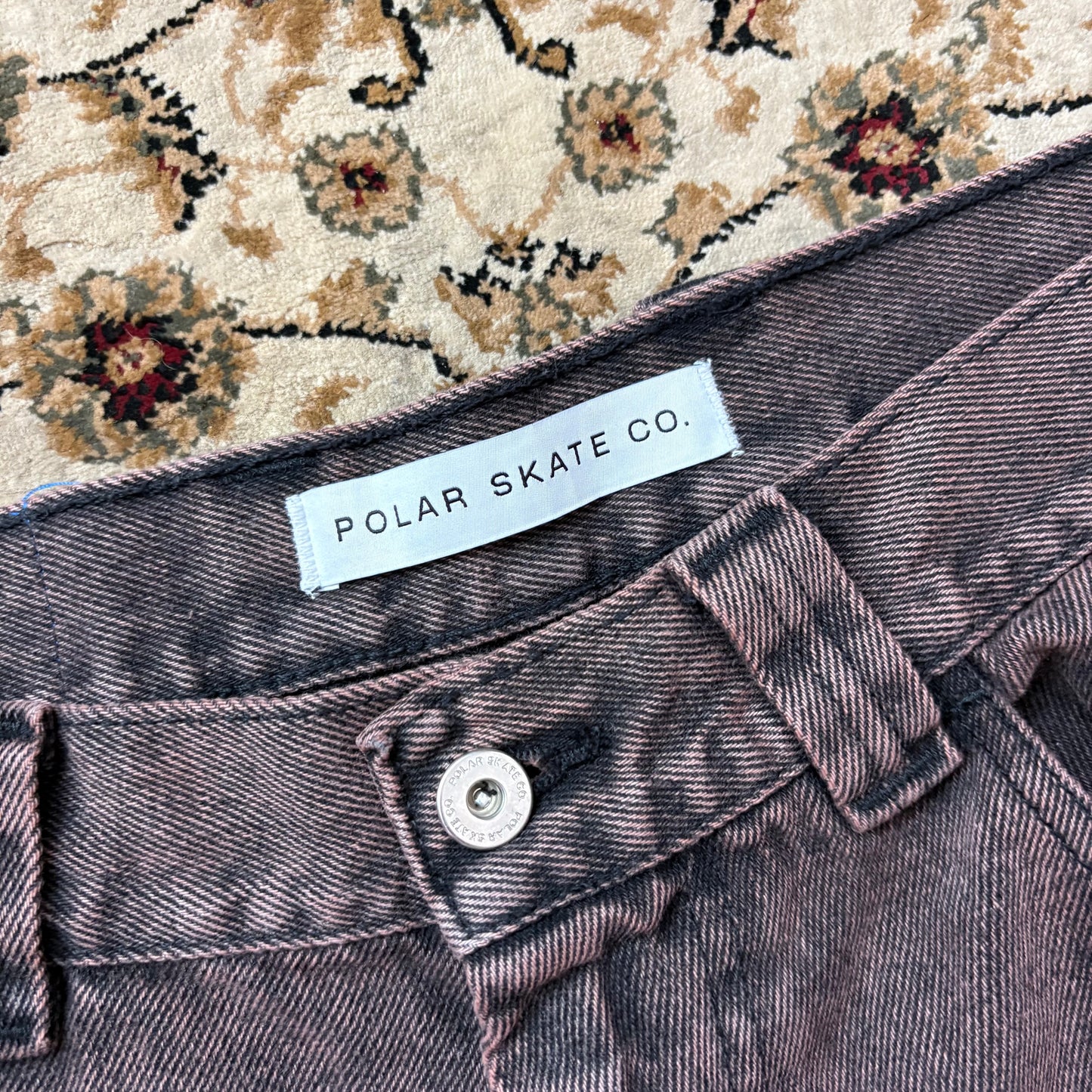 Polar Big Boy brown denim jorts (L)
