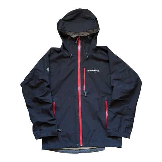 Montbell black / red waterproof shell jacket (M)