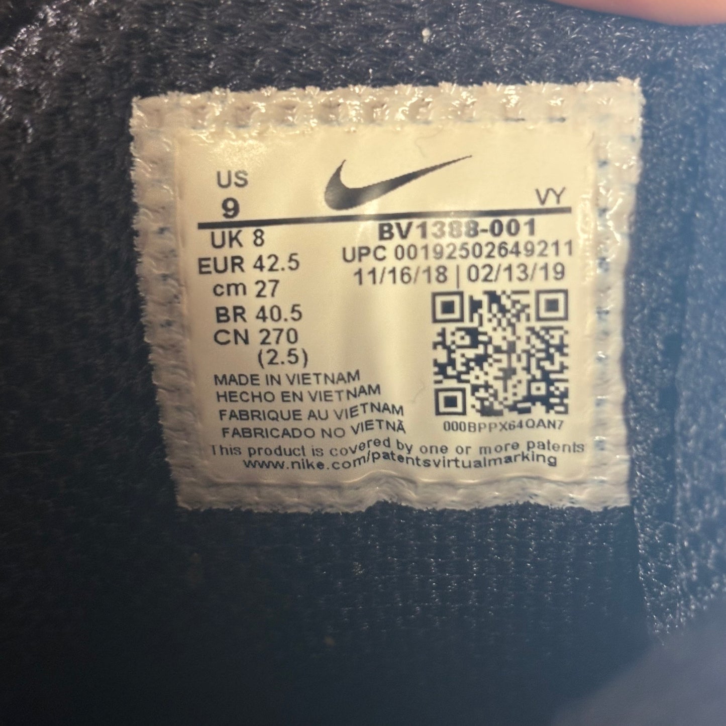 Nike neymar shox black/gold (UK8)