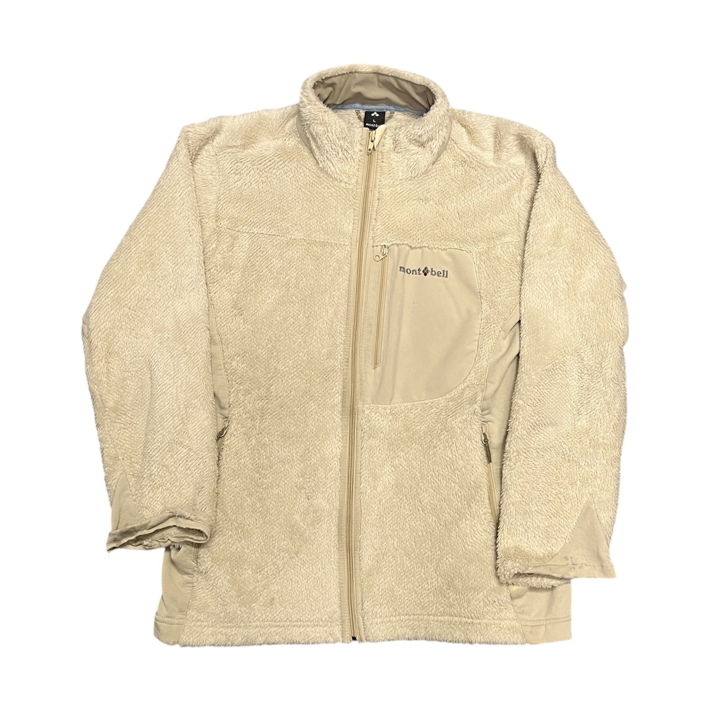 Montbell cream fleece jacket (XS)