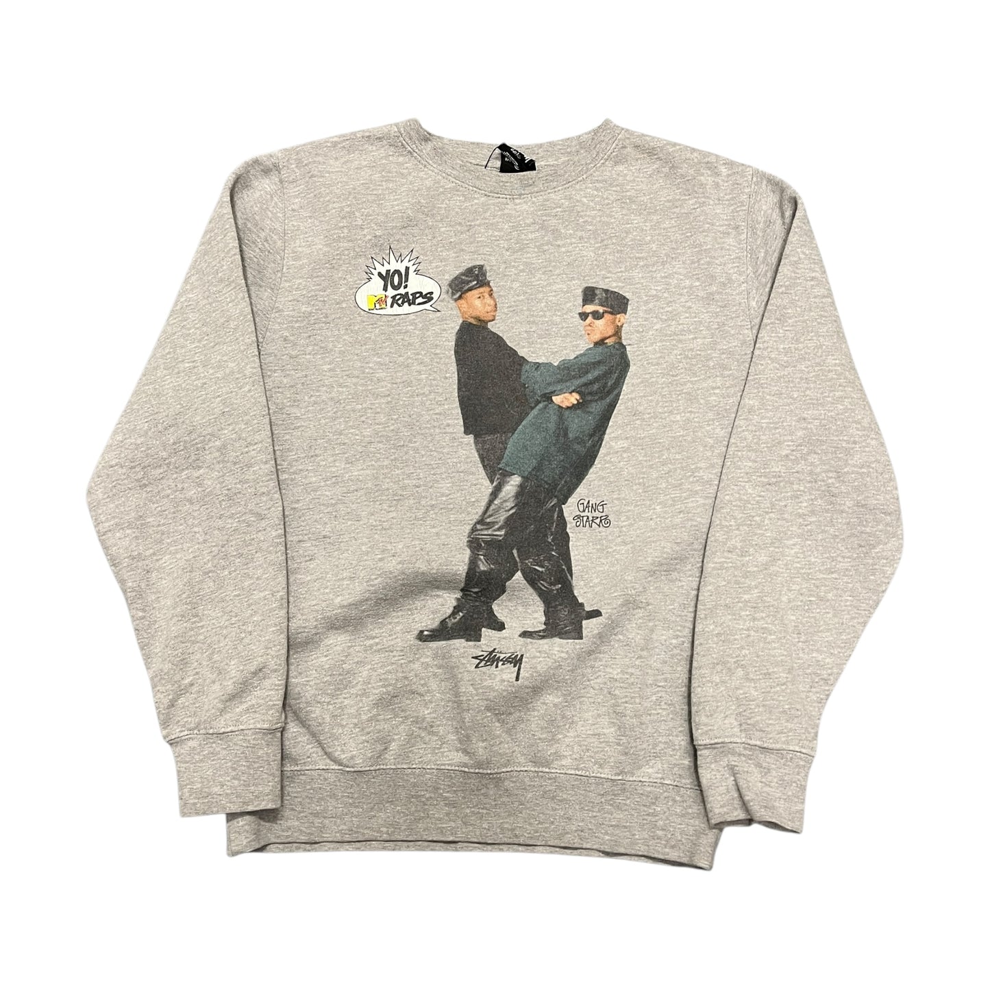 Stussy X Yo MTV raps grey sweatshirt (S)