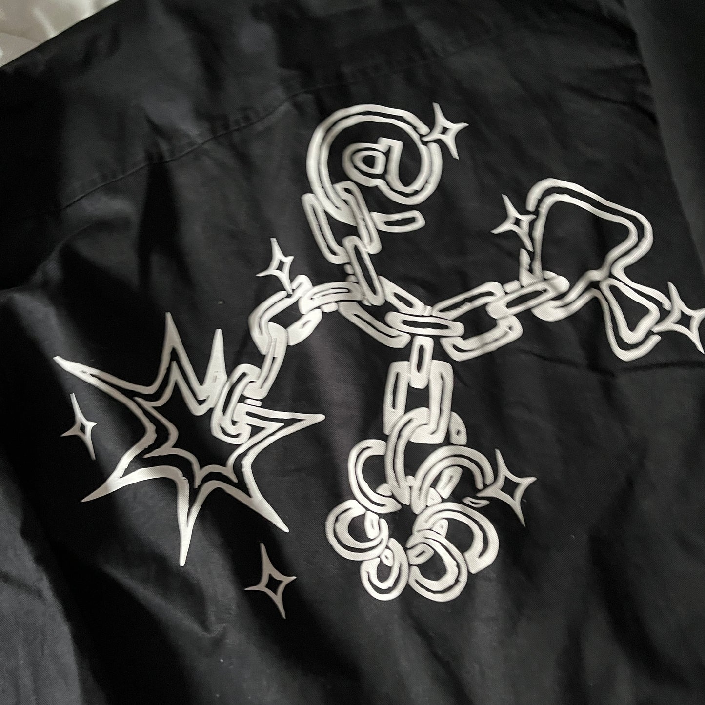 ADWYSD black chain logo jacket (L)