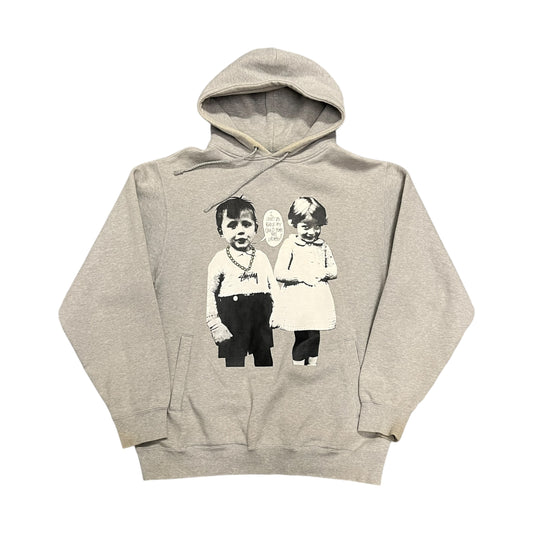 Stussy kids graphic hoodie (rare) (L)