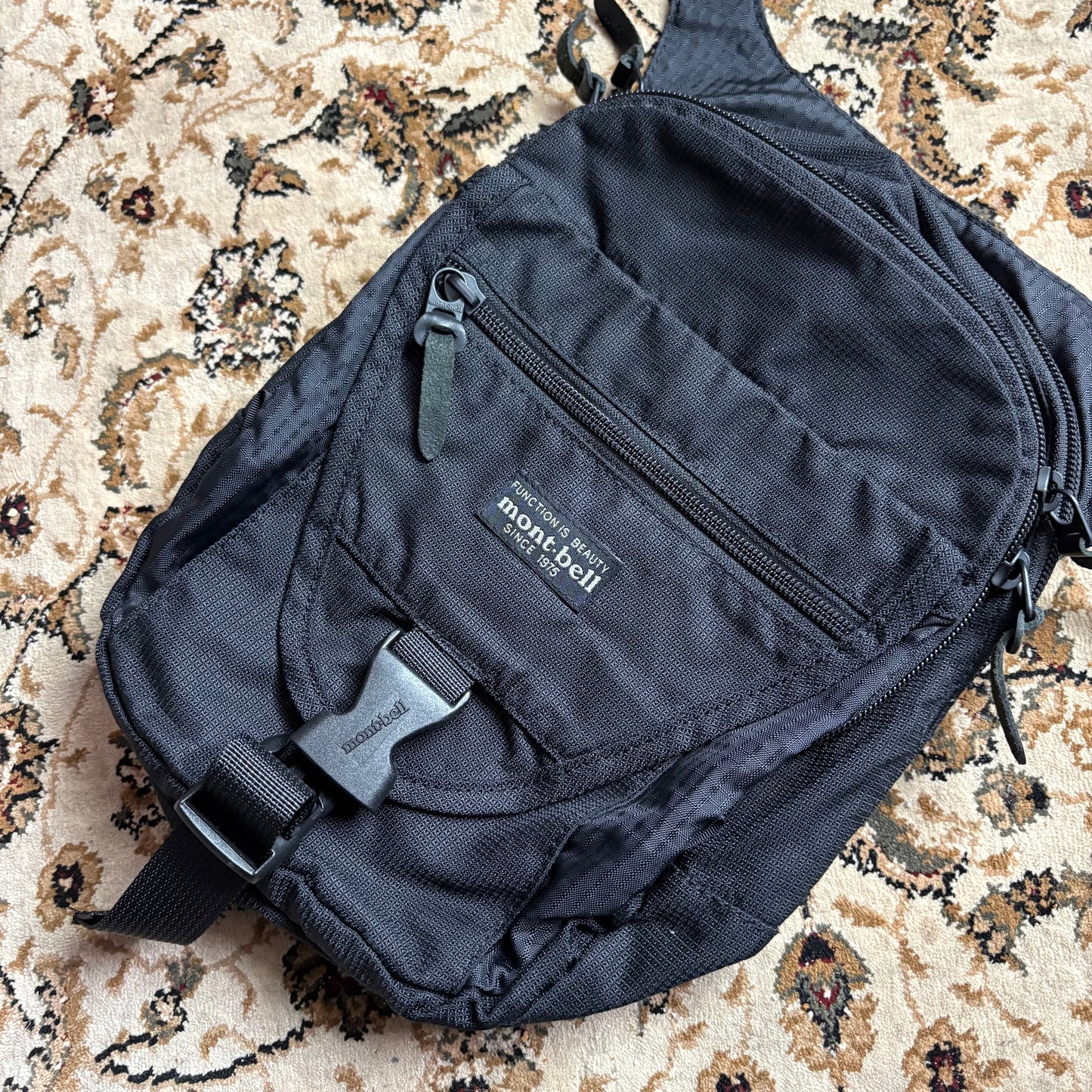 Montbell black crossbody bag