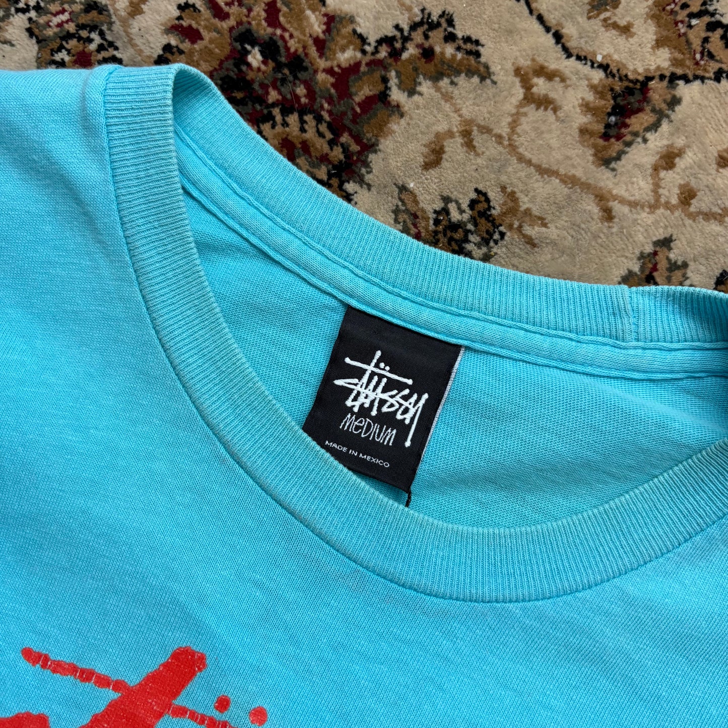 Stussy blue lion tee (M)