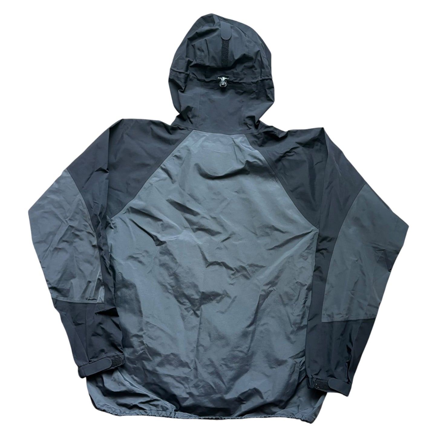 Montbell two tone grey waterproof shell jacket (XL)