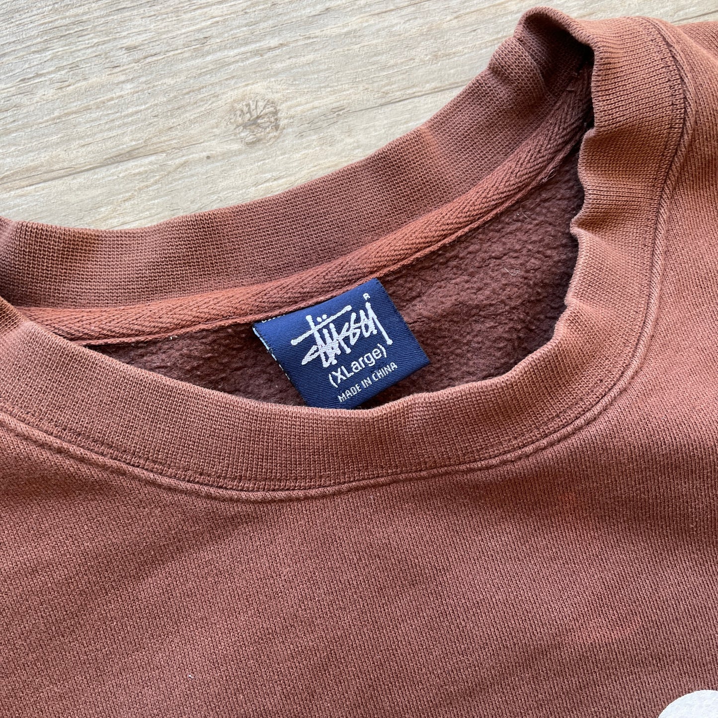 Stussy livin XL brown sweatshirt (XL)