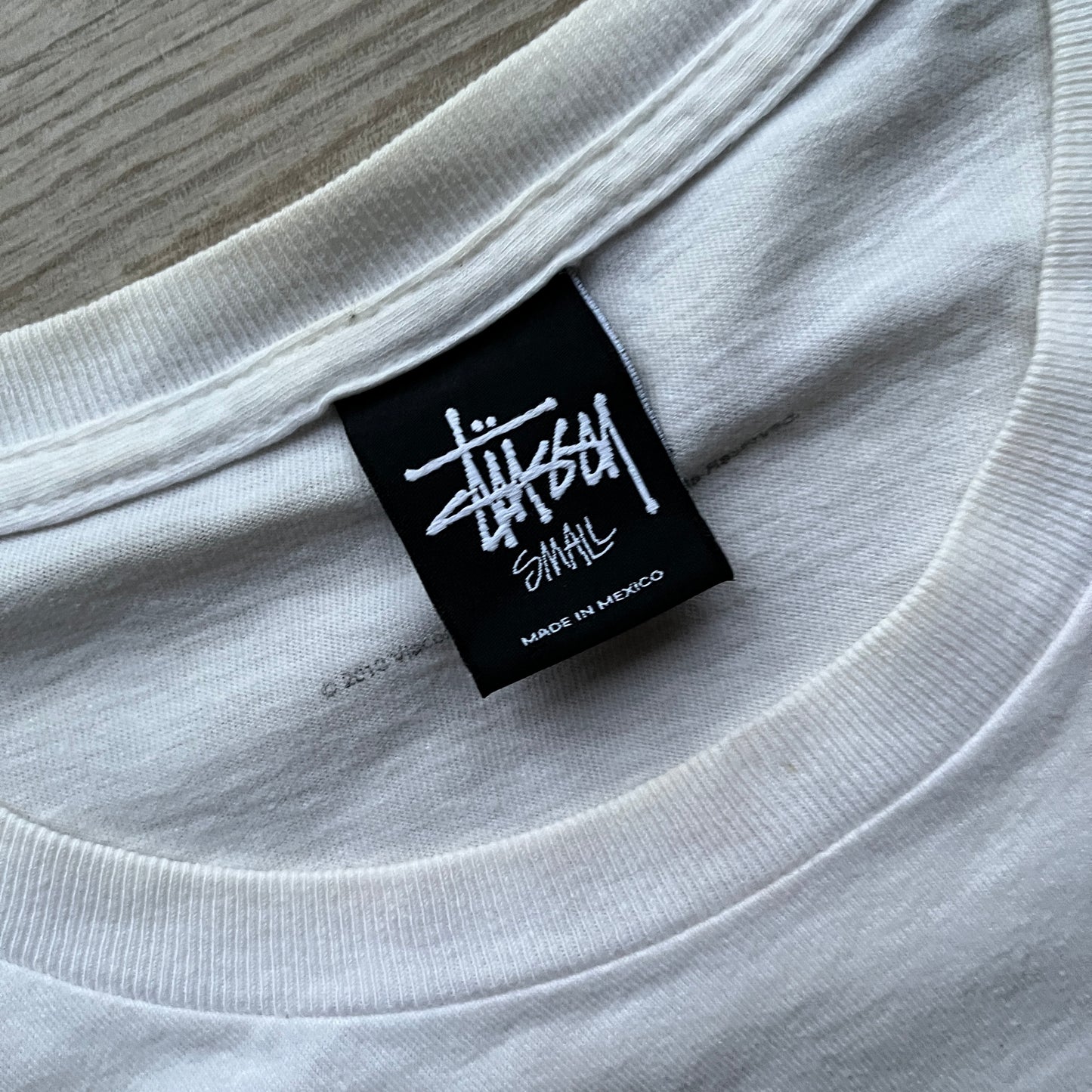 Stussy X YoMTV raps white spellout tee (M)